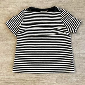 T by Alexander Wang Stripe Top Size 4 Black &White
